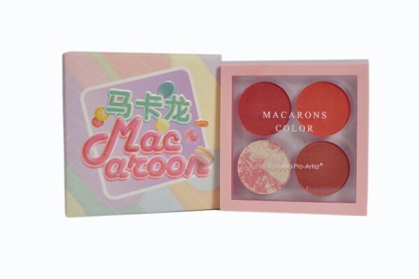 Macaron Blush Palette 4in1 Shades for a Radiant Glow