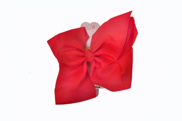 Large Red Bow Hair Clip Ribbon Hair Accessory for Girls & Women