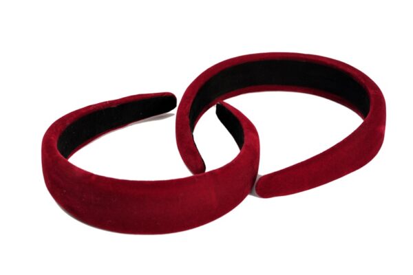 Red Velvet Padded Headband Comfortable Hair Accessory